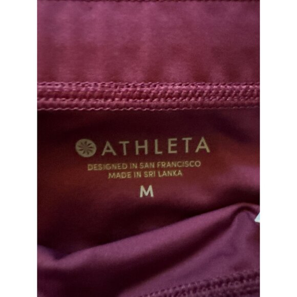 Athleta Burgundy Momentum Tiered Tennis Athletic Performance Skort Size M - Picture 3 of 9